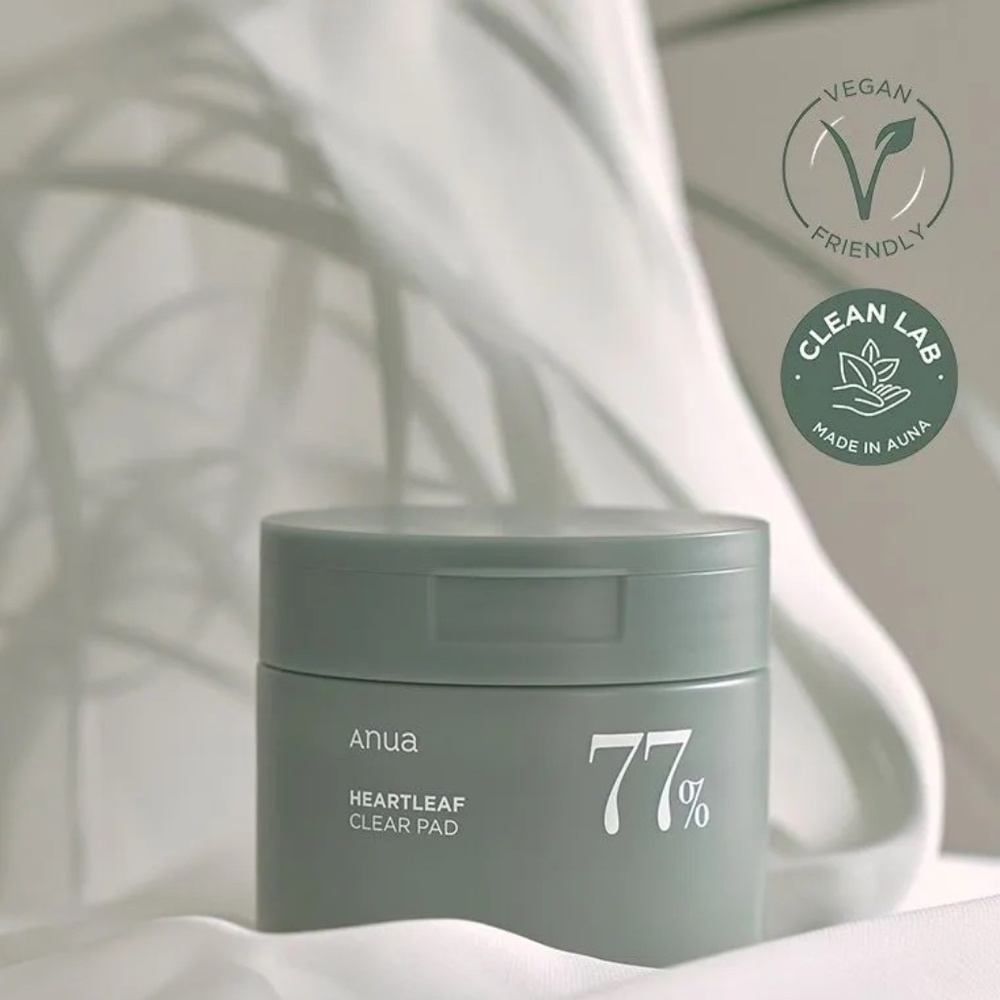 ANUA Heartleaf 77 Toner Pad 70 Sheets, PHA Dead Skin Care Low pH Daily Toner Pad